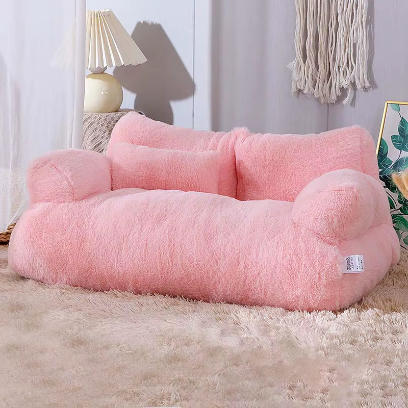 Luxury Cat Bed Super Soft Warm Pet Sofa for Small Dogs Cats Detachable Washable Non-Slip Kitten Puppy Sleeping Bed Pet Supplies